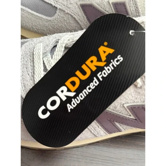 New Balance 574 Cordura Ghost Gray Purple Suede Sneakers Retro Women's Size 11.5 - Picture 5 of 8